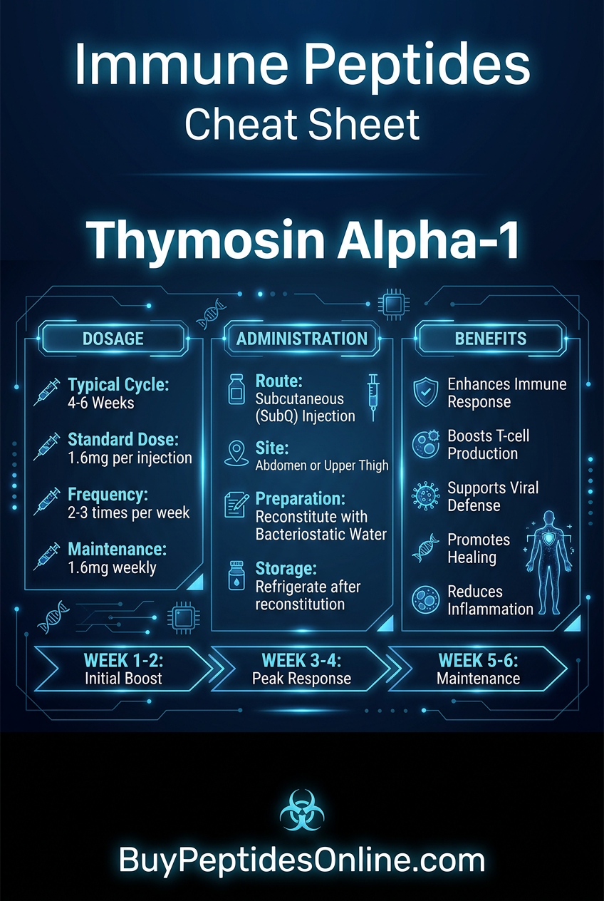 Immune Peptides — Cheat Sheet | Thymosin Alpha-1