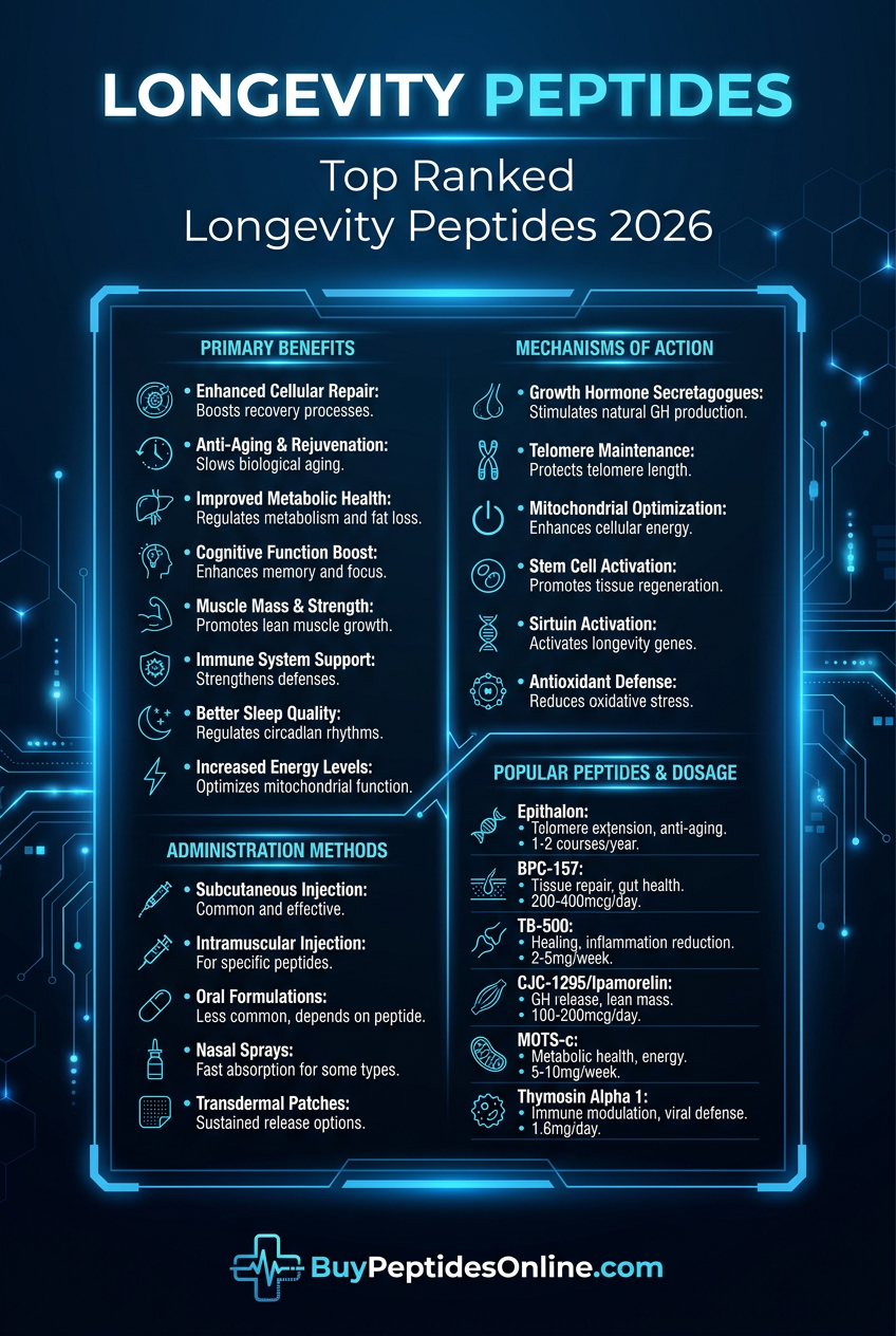 Longevity Peptides — Top Ranked | Longevity Peptides 2026