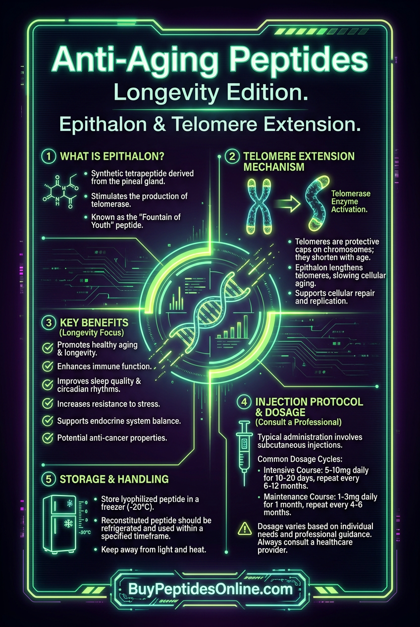 Anti-Aging Peptides — Longevity Edition | Epithalon & Telomere Exte