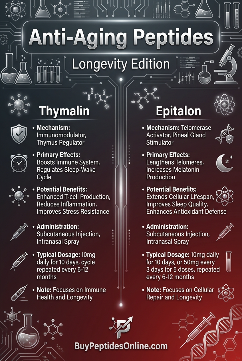 Anti-Aging Peptides — Longevity Edition | Thymalin vs Epitalon