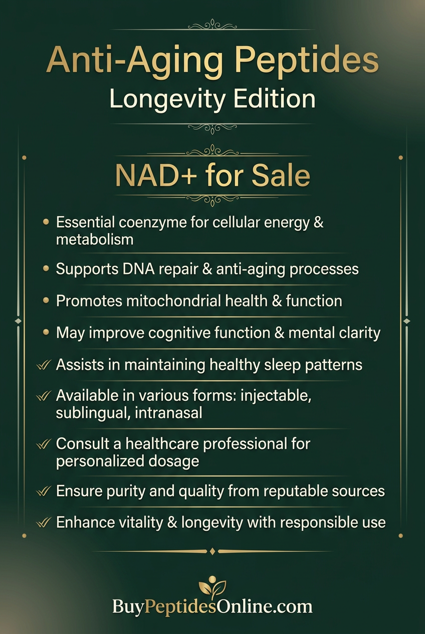 Anti-Aging Peptides — Longevity Edition | NAD+ for Sale