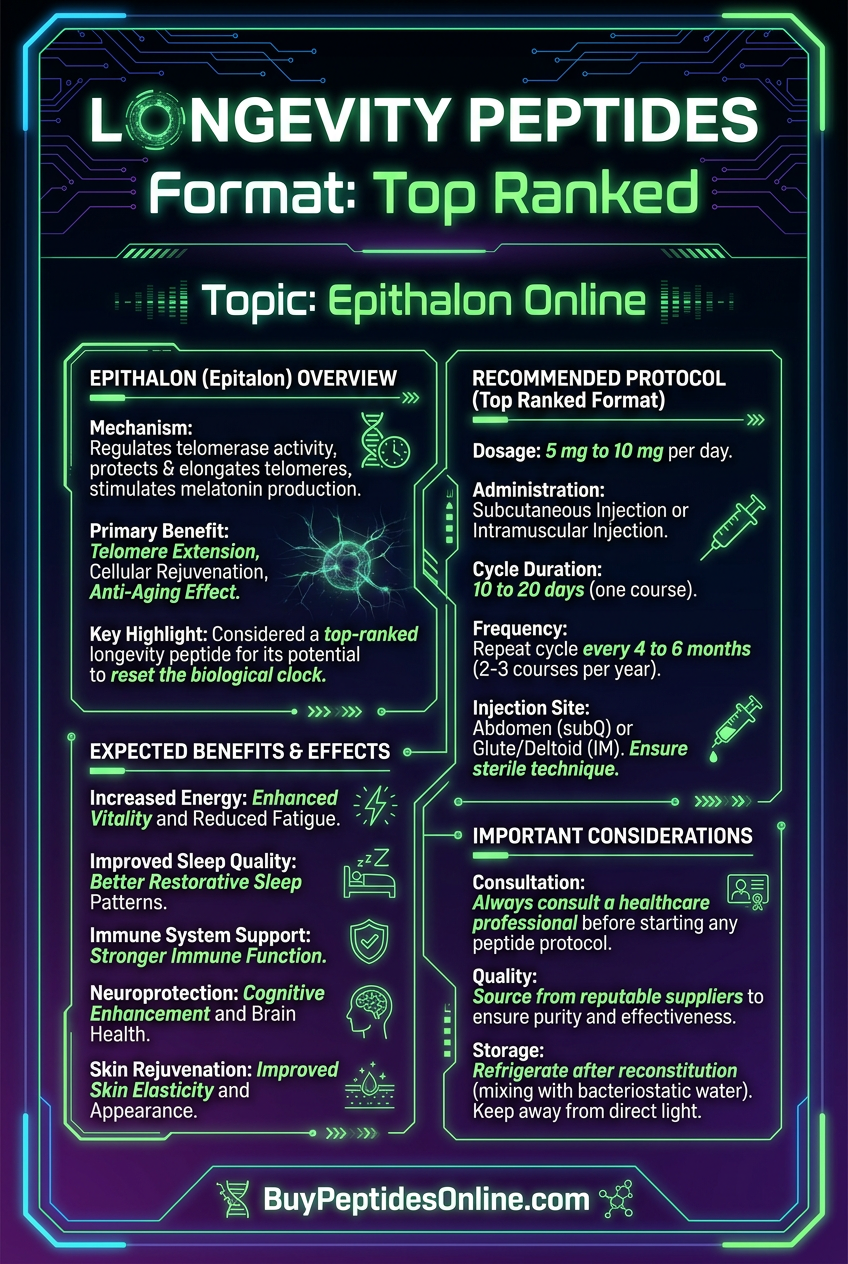 Longevity Peptides — Top Ranked | Epithalon Online