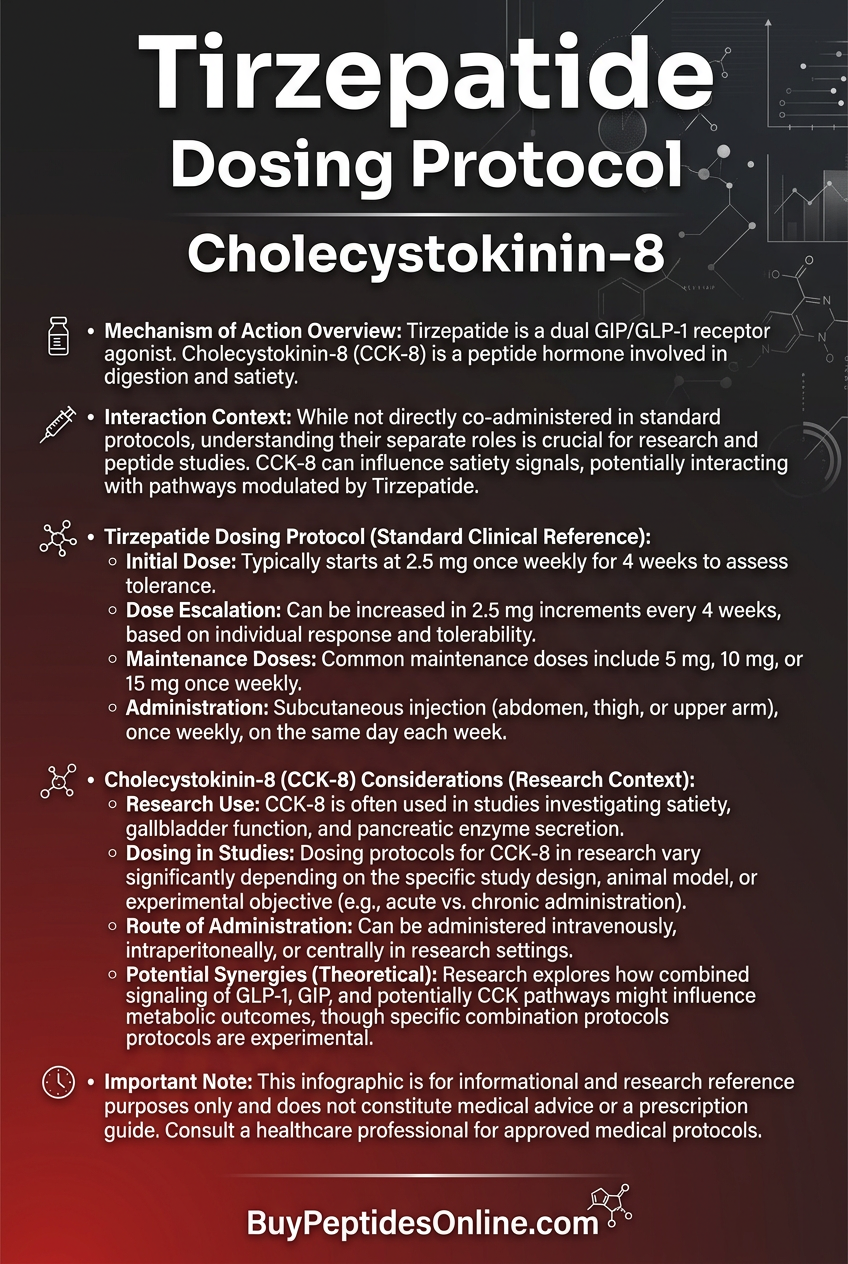 Tirzepatide — Dosing Protocol | Cholecystokinin-8