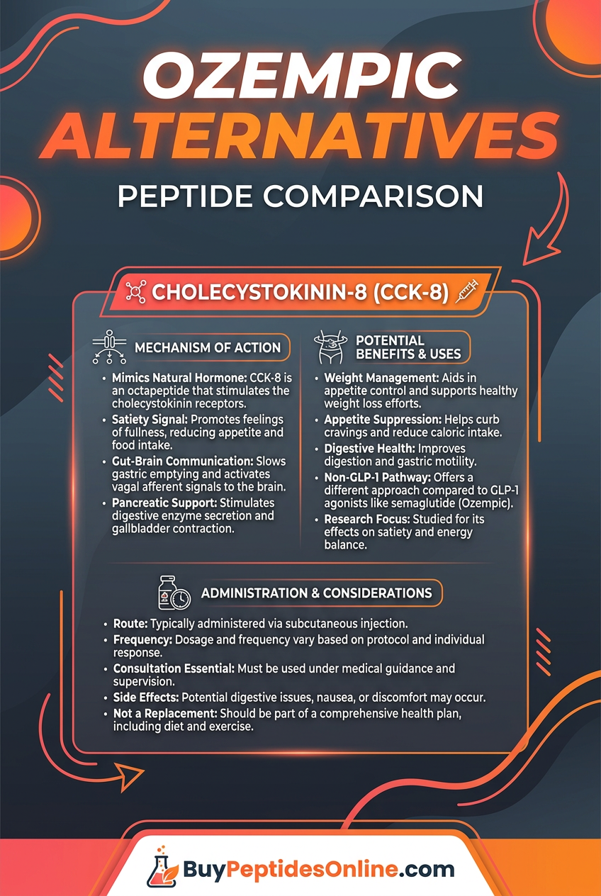 Ozempic Alternatives — Peptide Comparison | Cholecystokinin-8