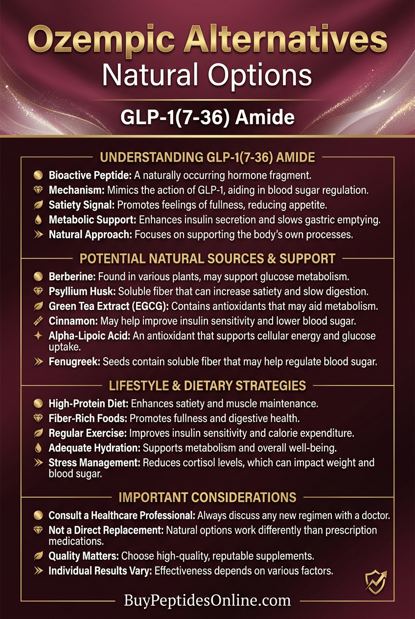 Ozempic Alternatives — Natural Options 2026 | GLP-1(7-36) Amide
