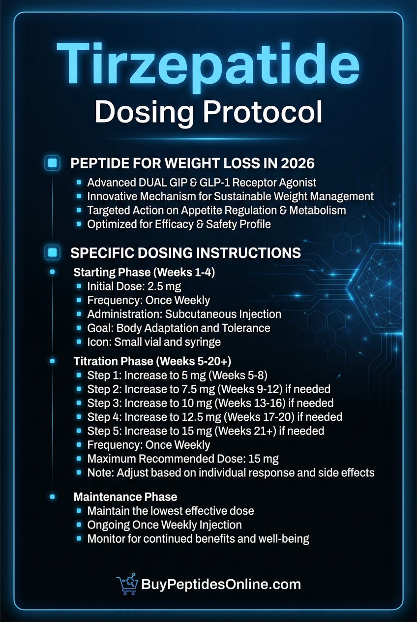 Tirzepatide — Dosing Protocol | Peptide for Weight Loss i