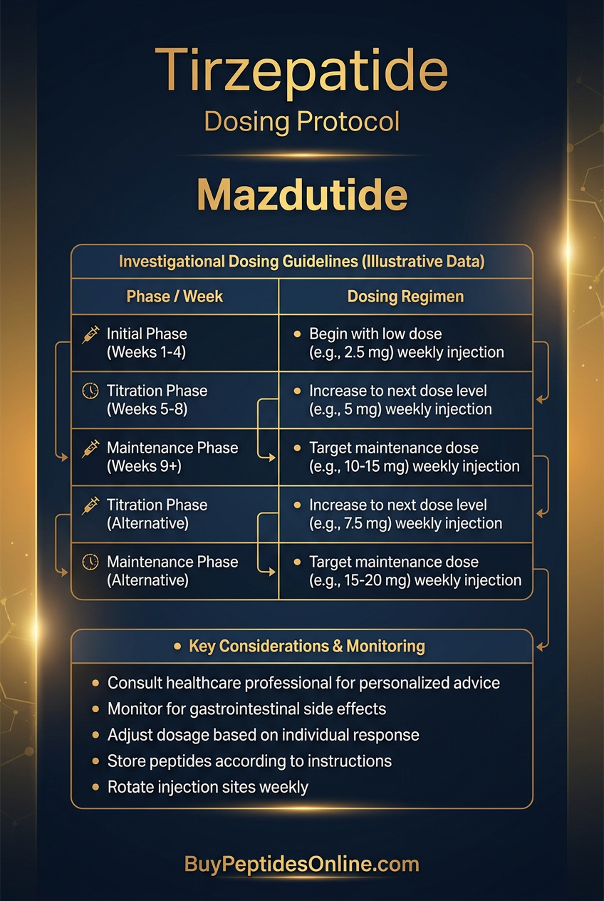 Tirzepatide — Dosing Protocol 2026 | Mazdutide