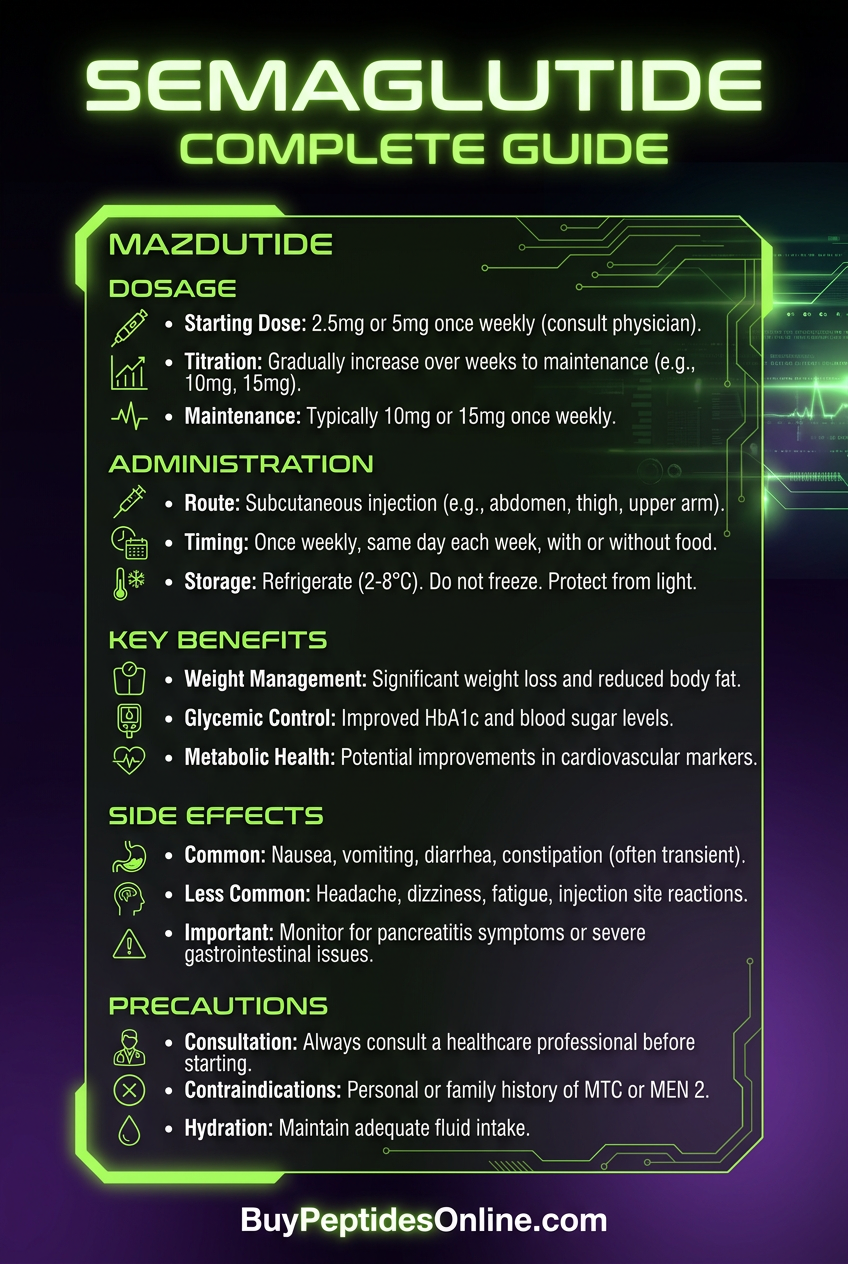 Semaglutide — Complete Guide 2026 | Mazdutide