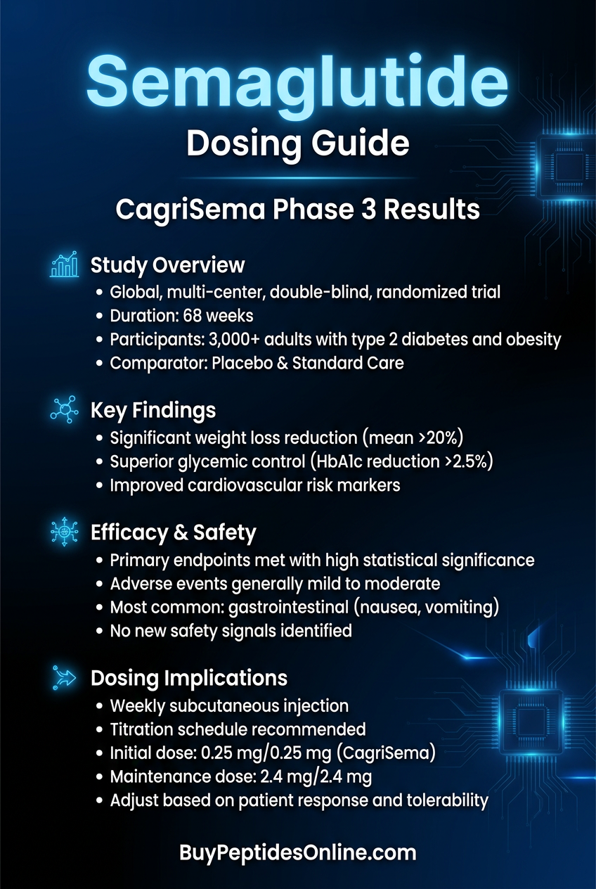 Semaglutide — Dosing Guide | CagriSema Phase 3 Results