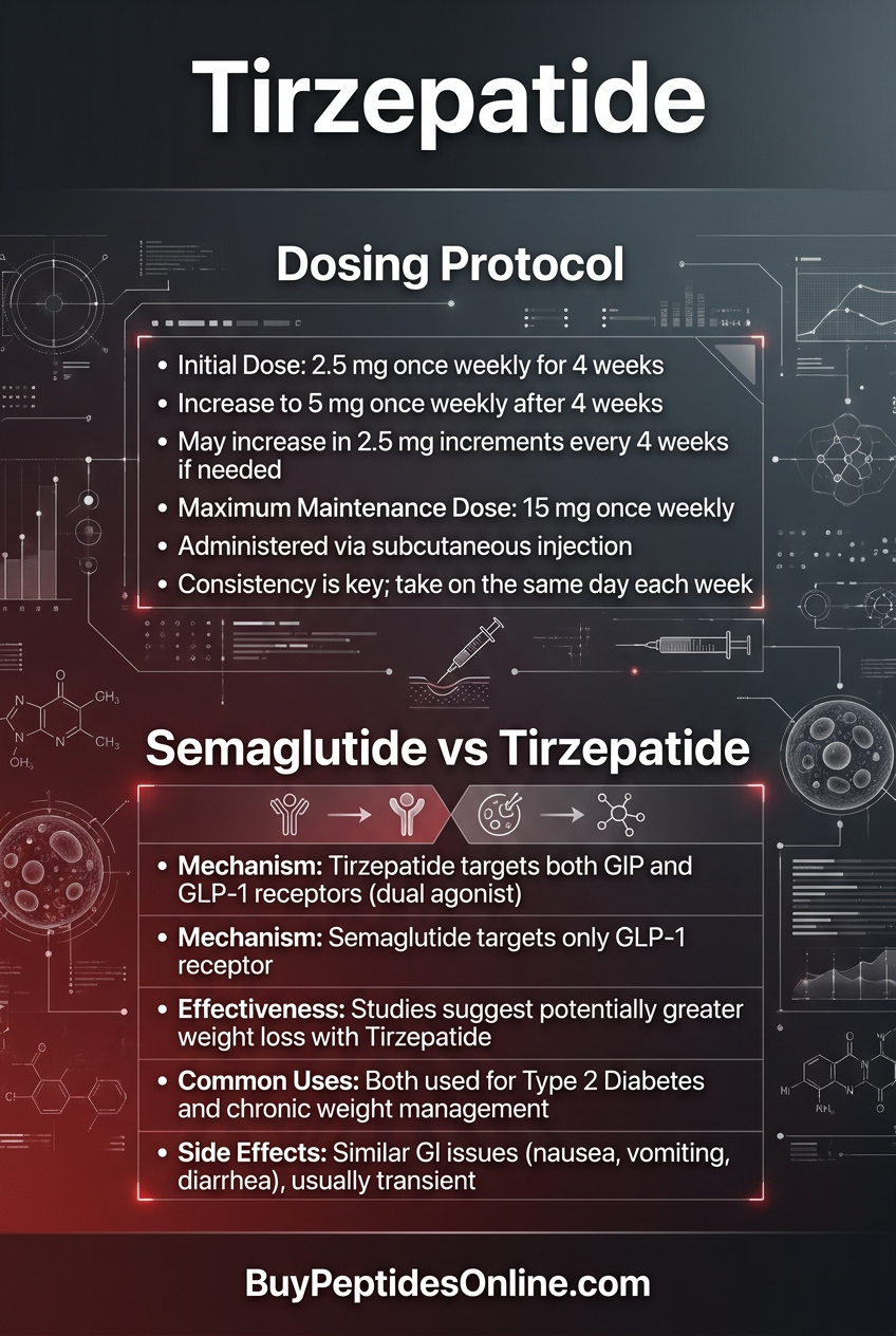 Tirzepatide — Dosing Protocol 2026 | Semaglutide vs Tirzepatid