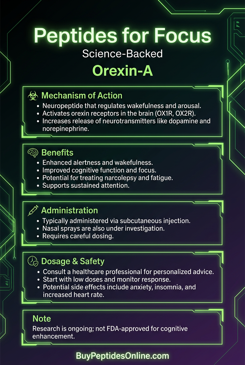 Peptides for Focus — Science-Backed | Orexin-A