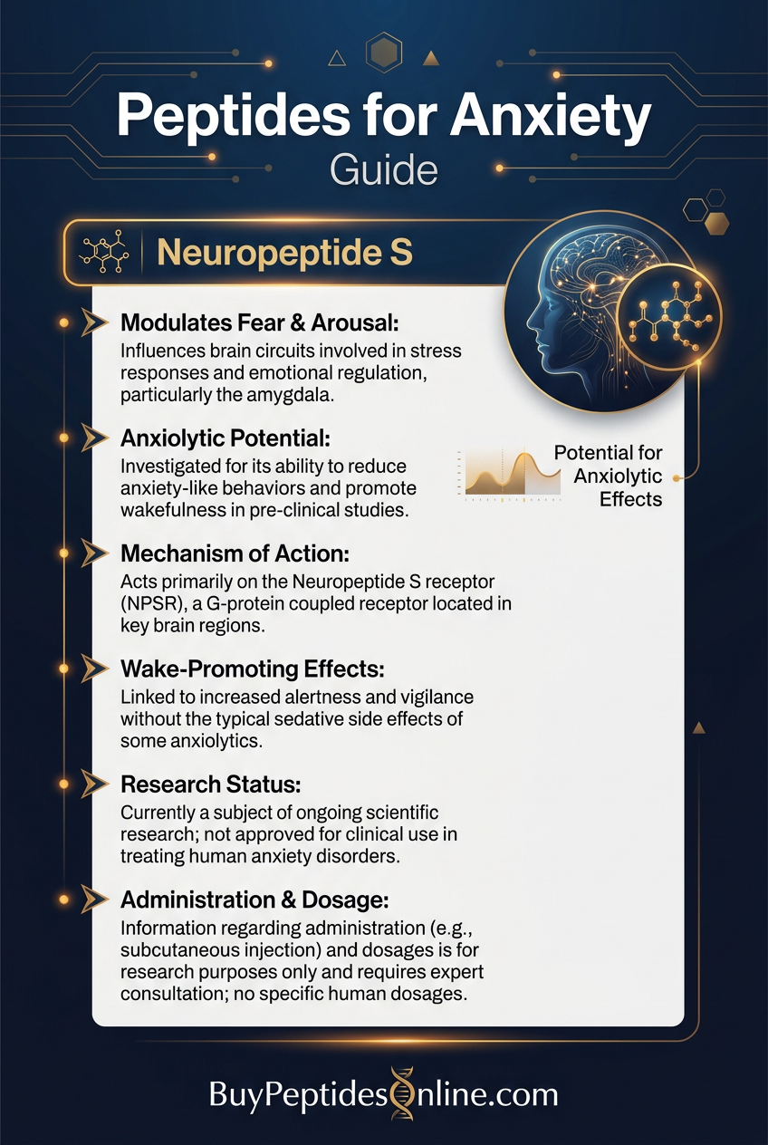 Peptides for Anxiety — Guide | Neuropeptide S