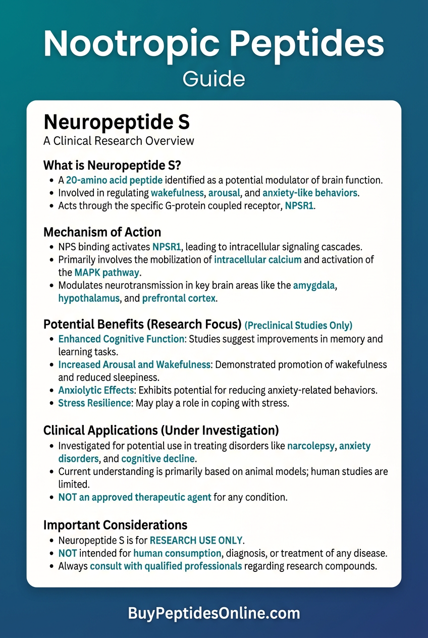 Nootropic Peptides — Guide | Neuropeptide S