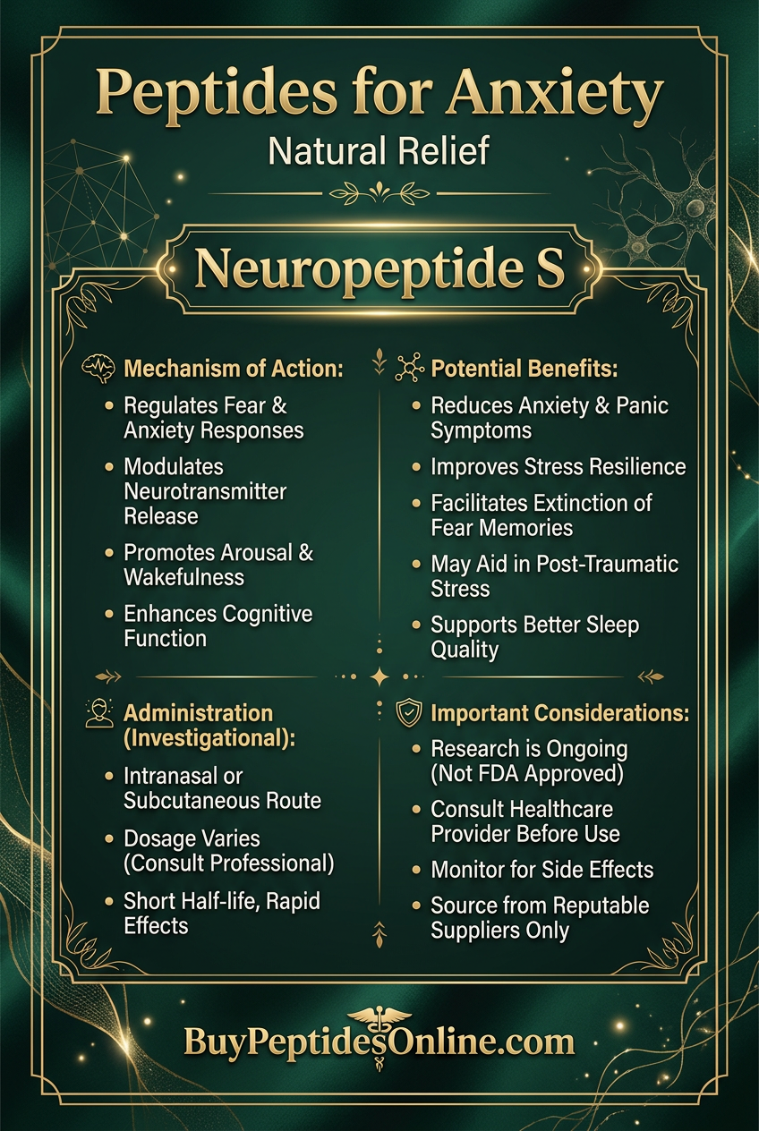 Peptides for Anxiety — Natural Relief | Neuropeptide S