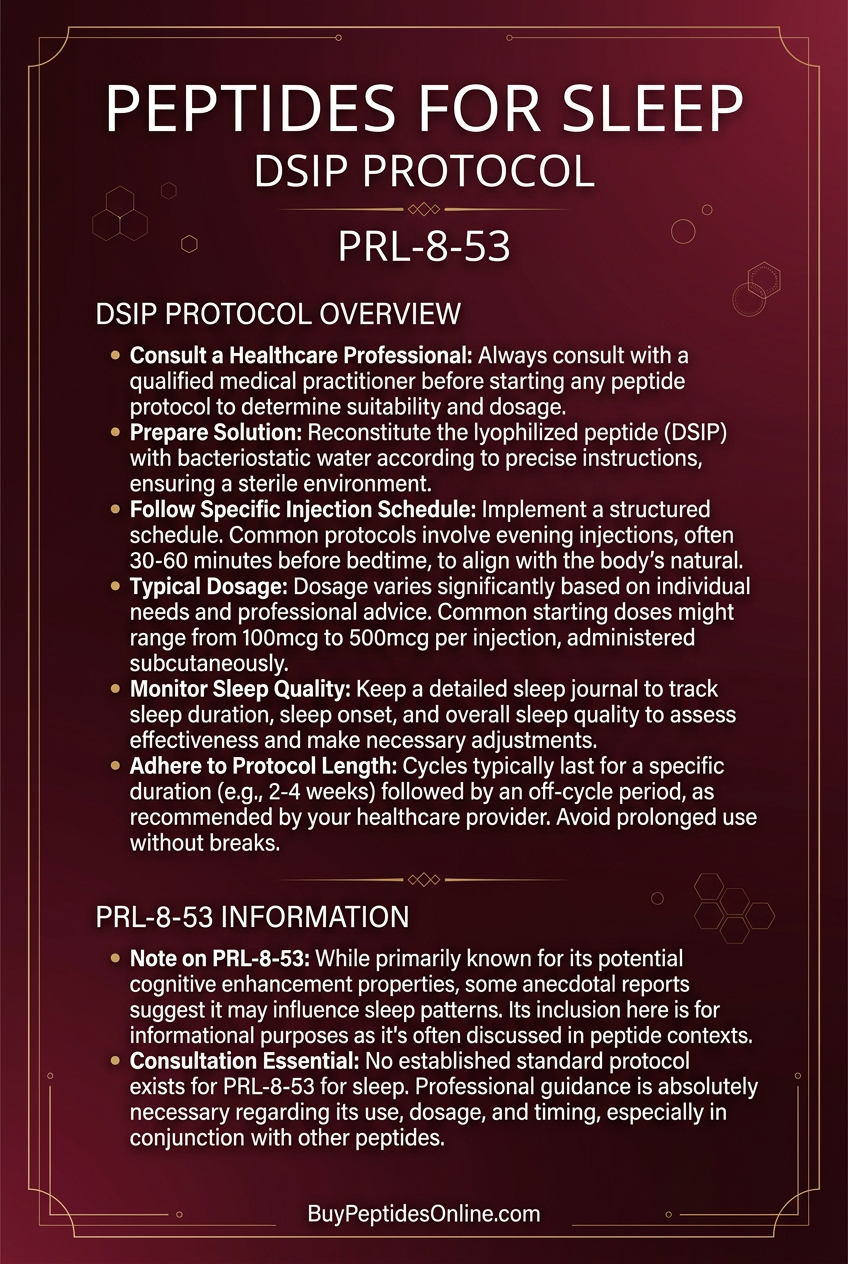 Peptides for Sleep — DSIP Protocol | PRL-8-53