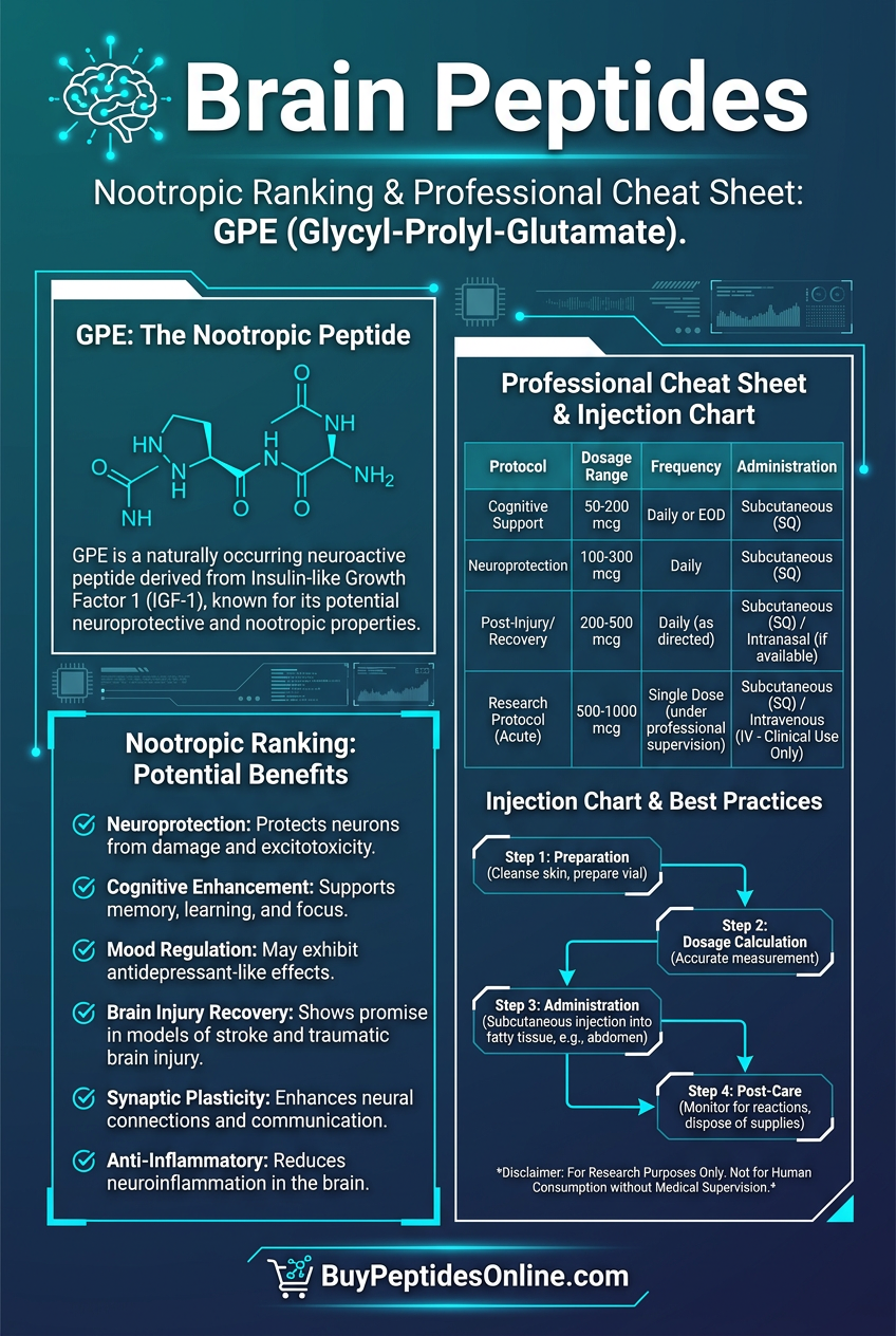 Brain Peptides — Nootropic Ranking | GPE (Glycyl-Prolyl-Glutam