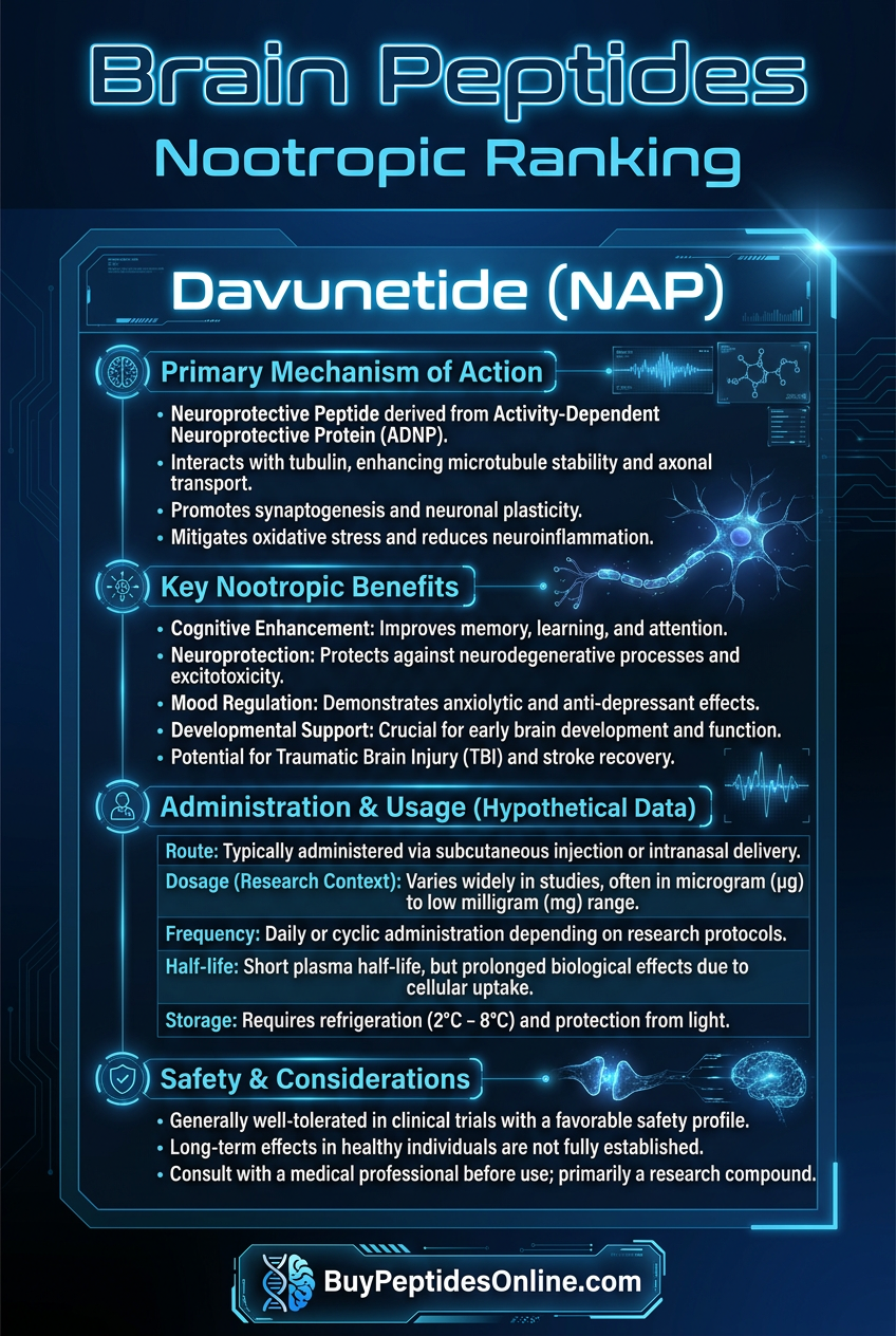 Brain Peptides — Nootropic Ranking | Davunetide (NAP)