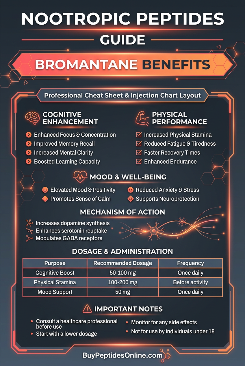 Nootropic Peptides — Guide | Bromantane Benefits