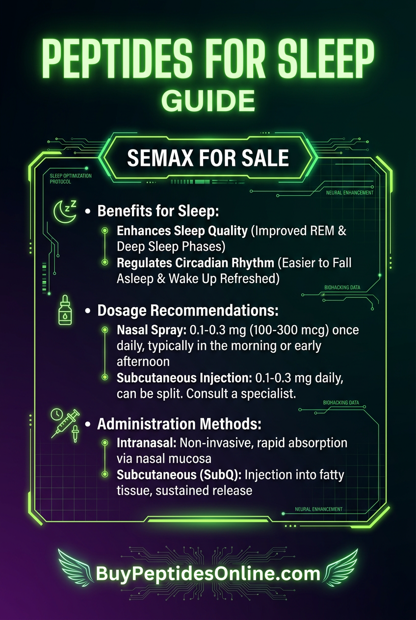 Peptides for Sleep — Guide | Semax for Sale