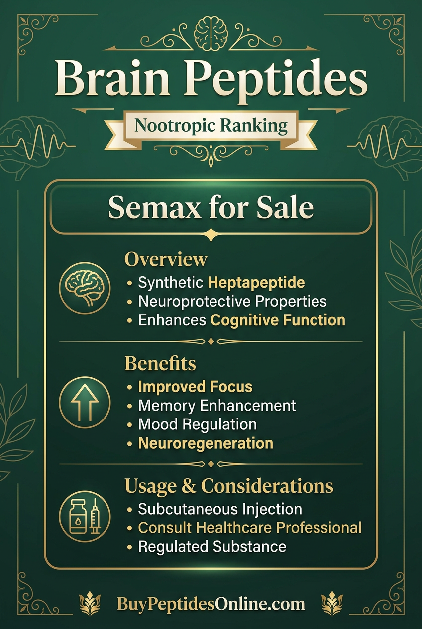 Brain Peptides — Nootropic Ranking | Semax for Sale