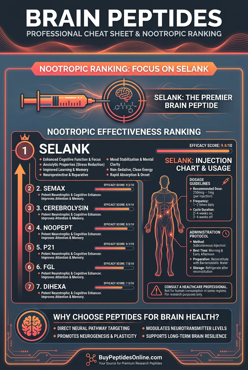 Brain Peptides — Nootropic Ranking | Selank