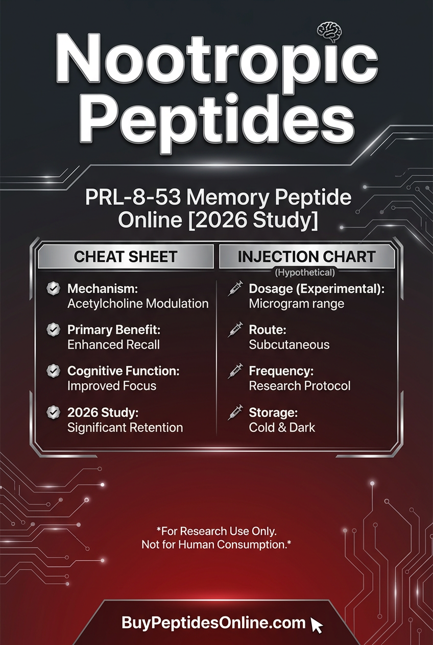 Nootropic Peptides — Cheat Sheet | PRL-8-53 Memory Peptide O