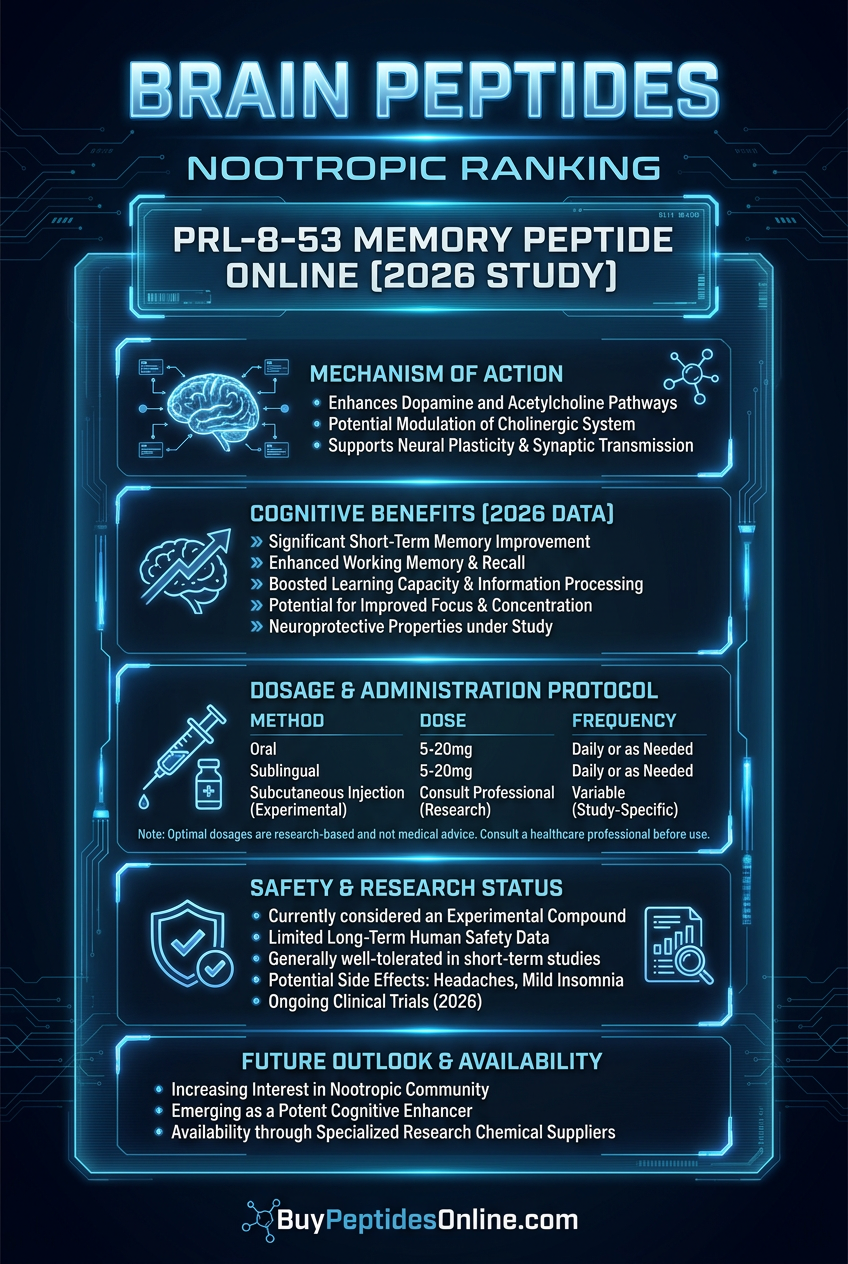 Brain Peptides — Nootropic Ranking | PRL-8-53 Memory Peptide O