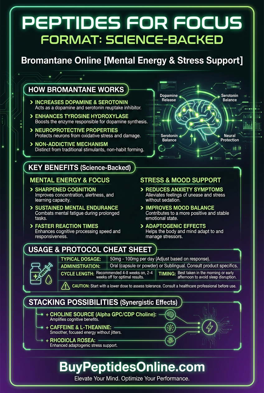 Peptides for Focus — Science-Backed | Bromantane Online [Mental