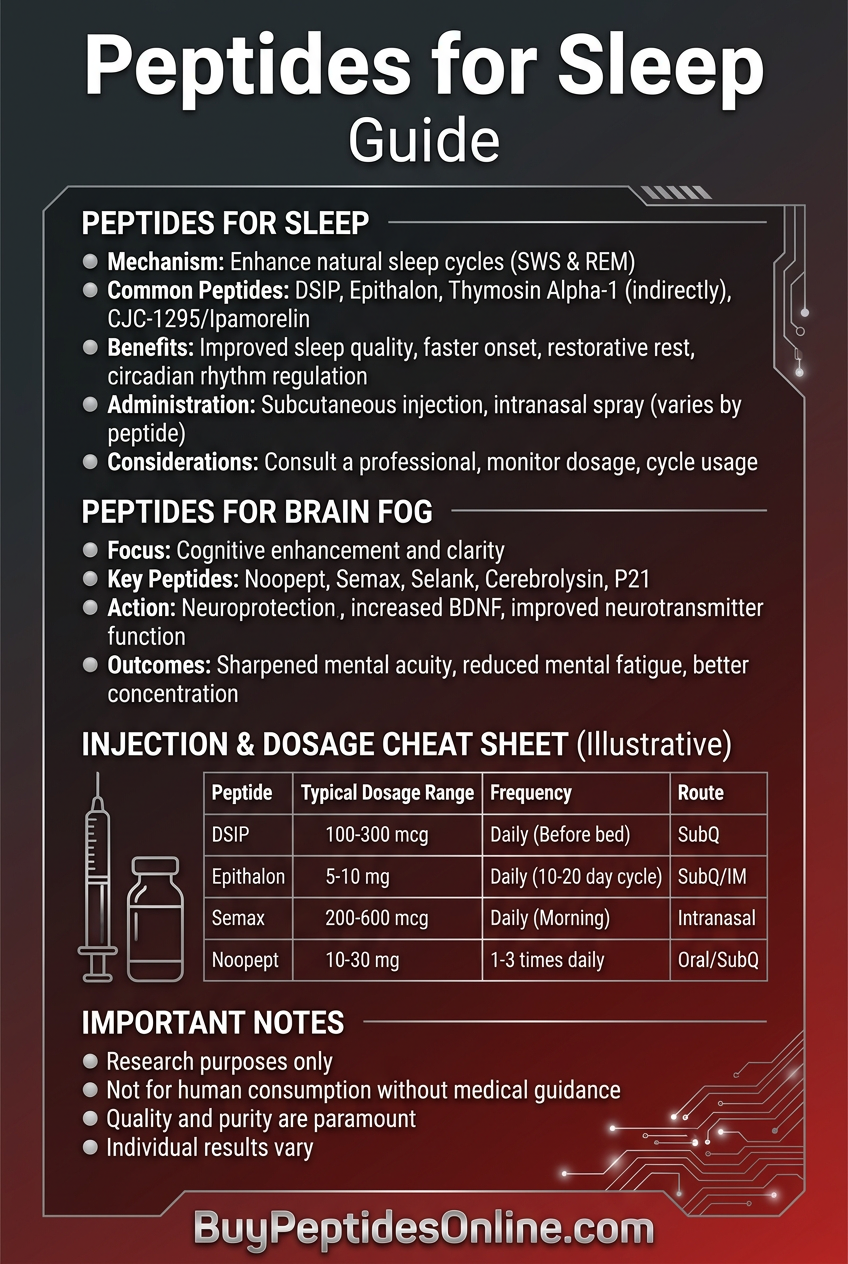 Peptides for Sleep — Guide | Peptides for Brain Fog