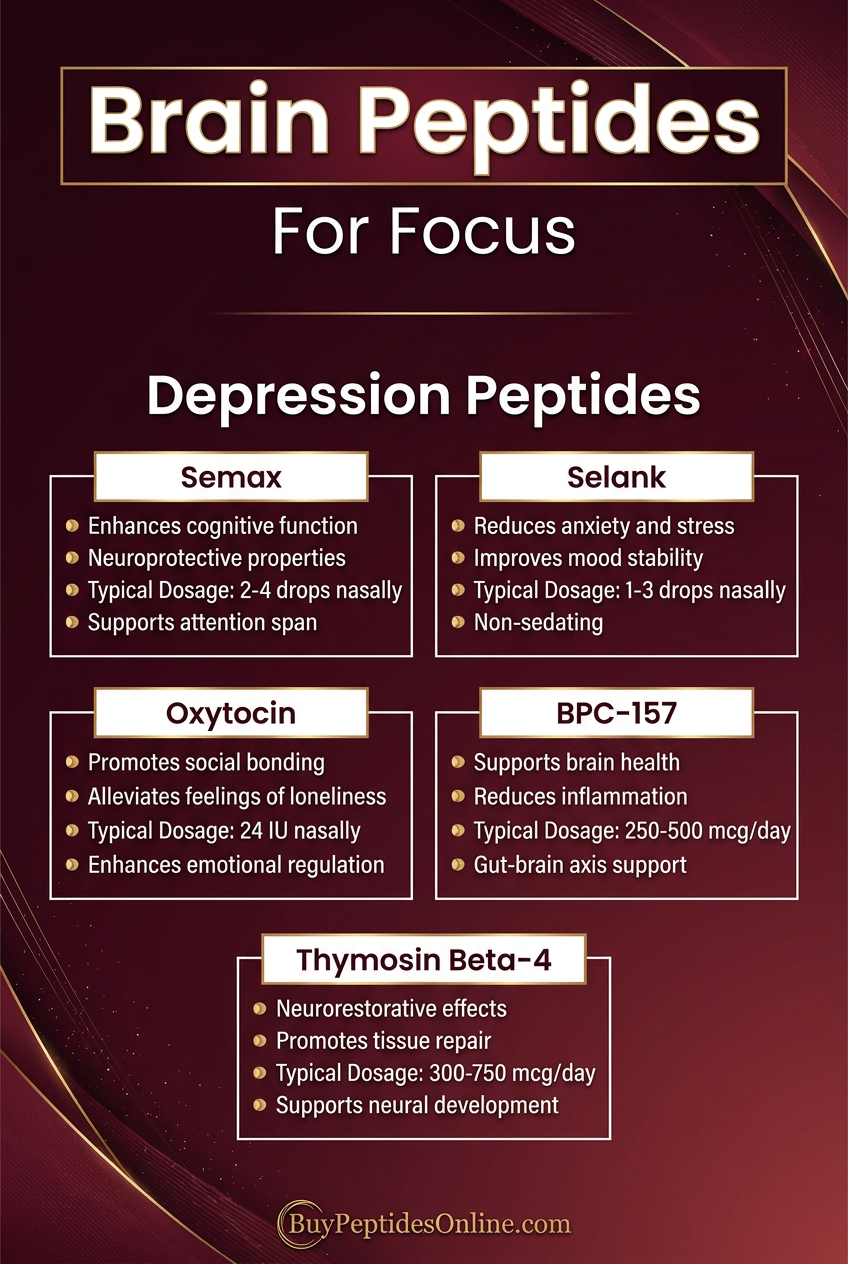 Brain Peptides — For Focus | Depression Peptides