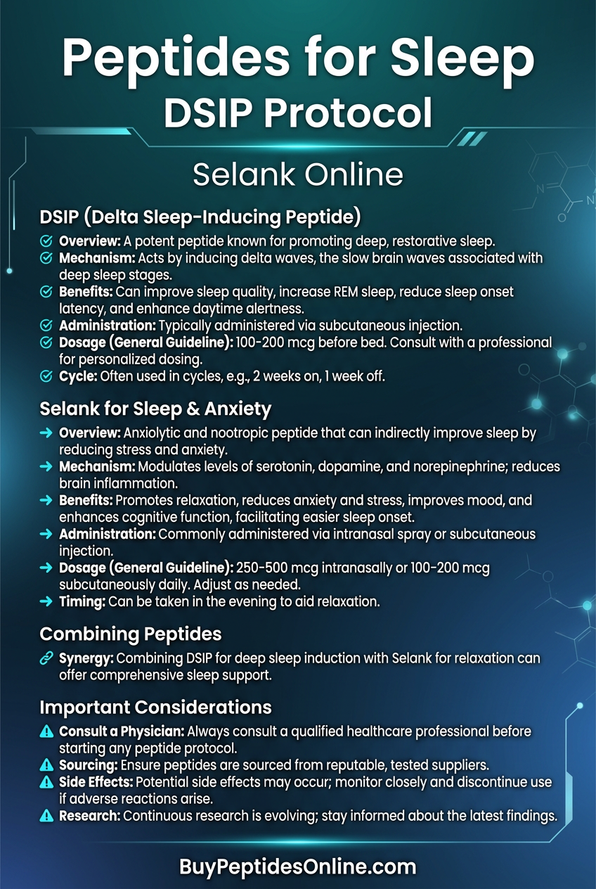 Peptides for Sleep — DSIP Protocol | Selank Online