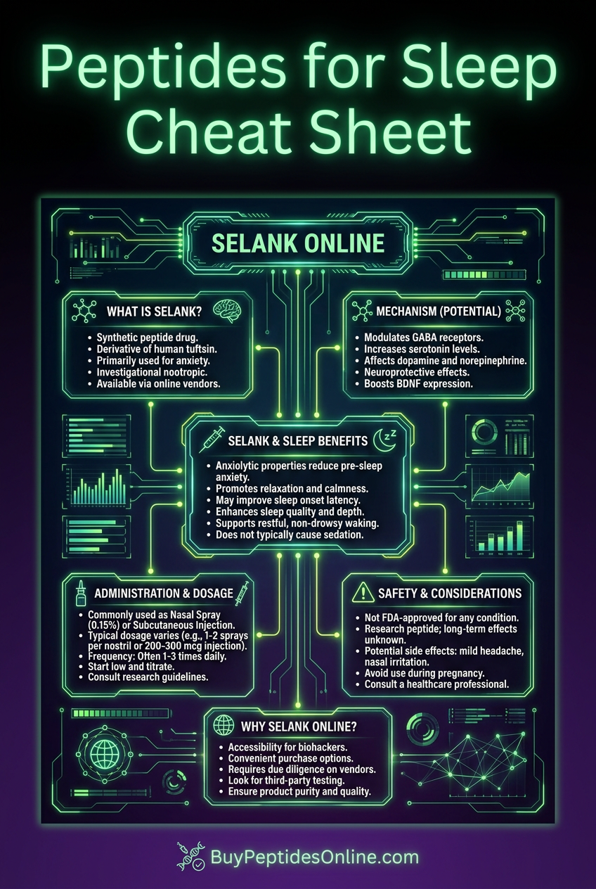 Peptides for Sleep — Cheat Sheet | Selank Online