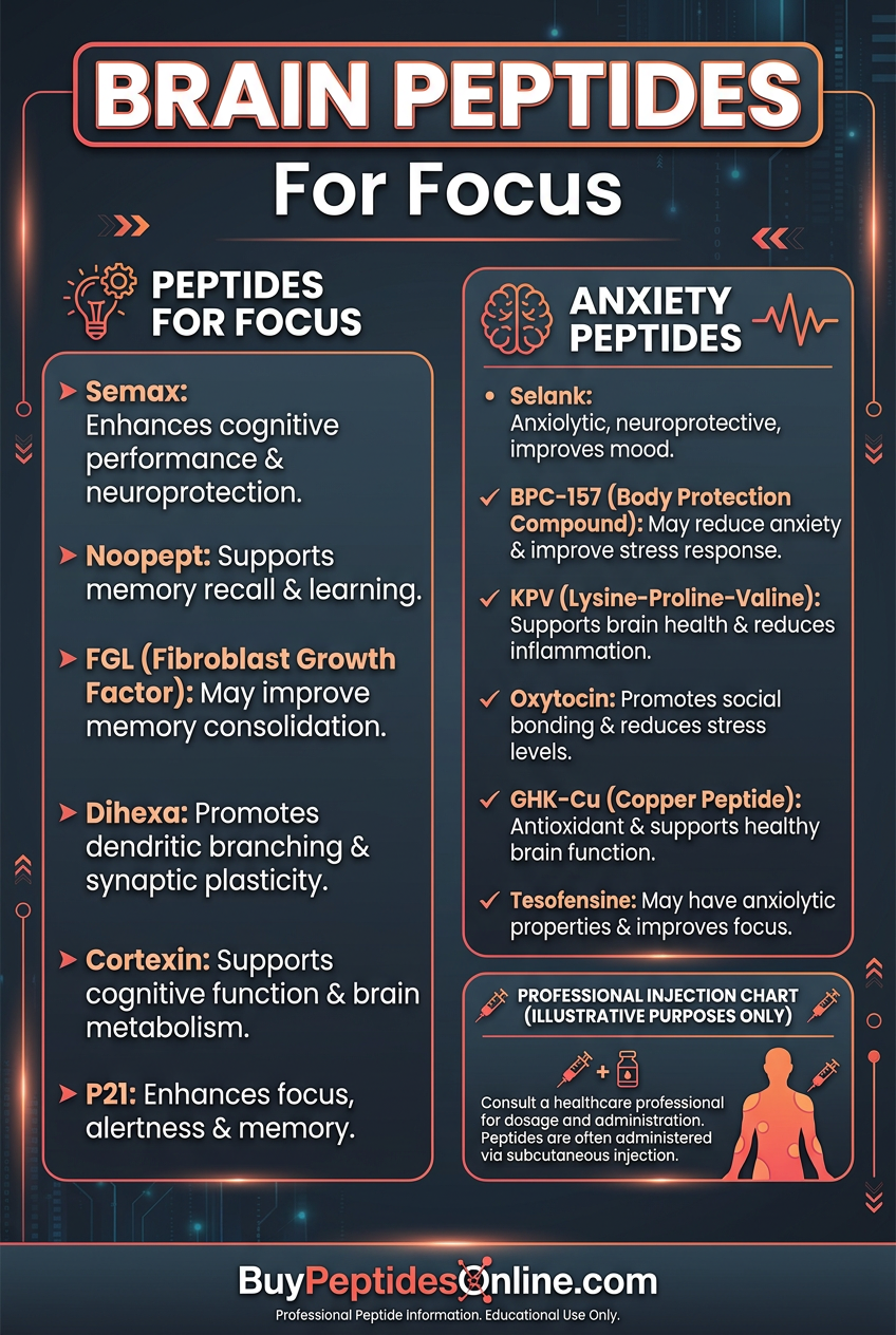 Brain Peptides — For Focus | Anxiety Peptides