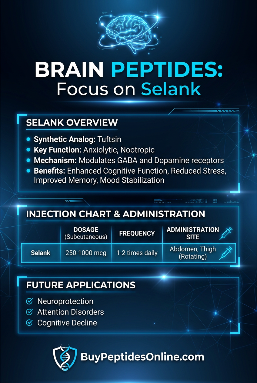 Brain Peptides — For Focus | Selank