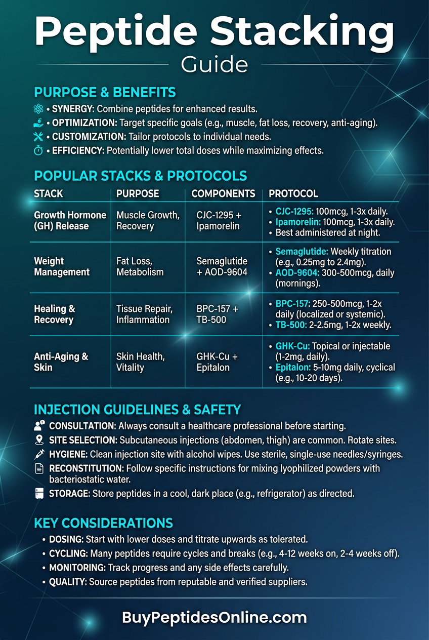 Peptide Stacking — Guide | Energy Peptides