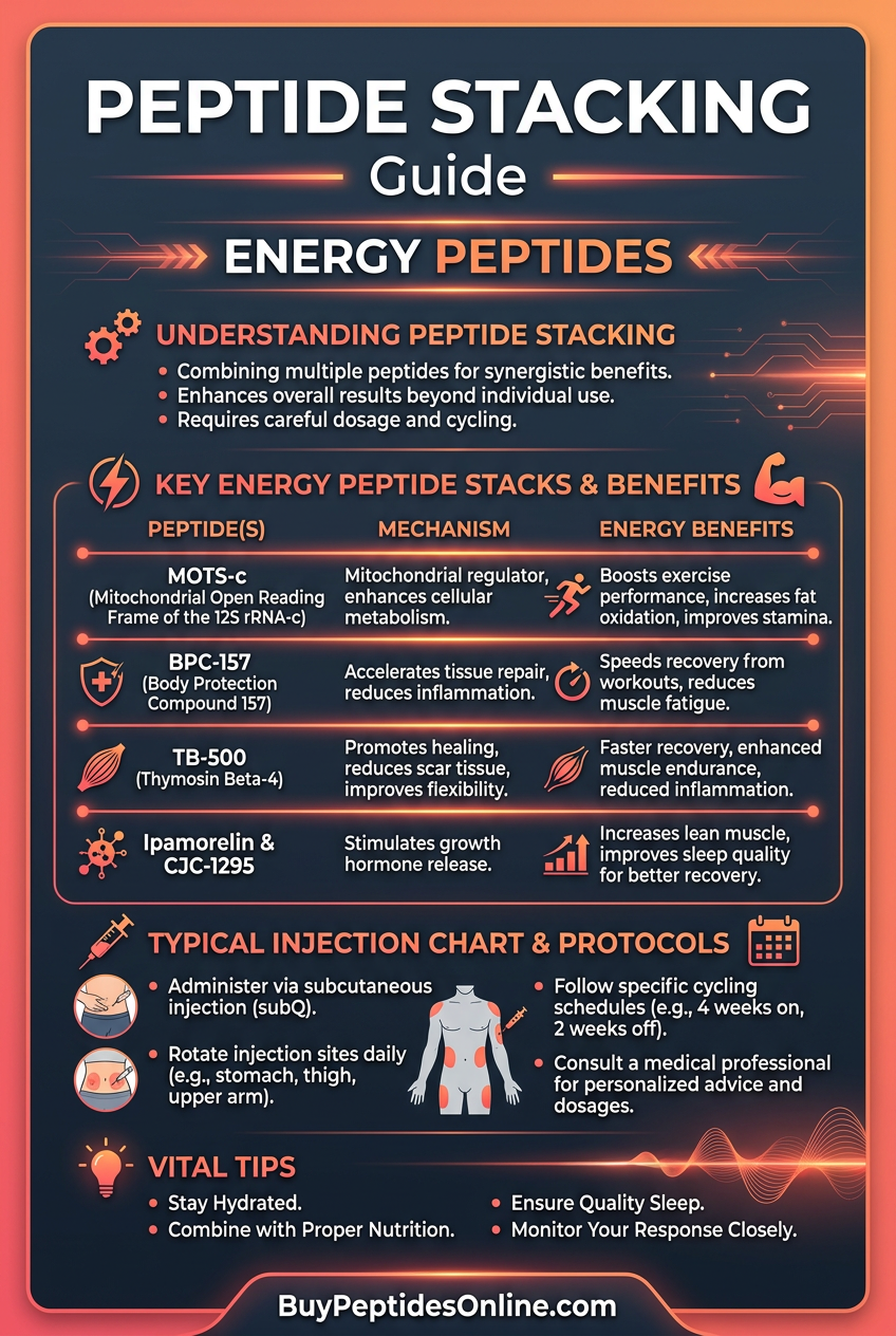 Peptide Stacking — Guide | Energy Peptides
