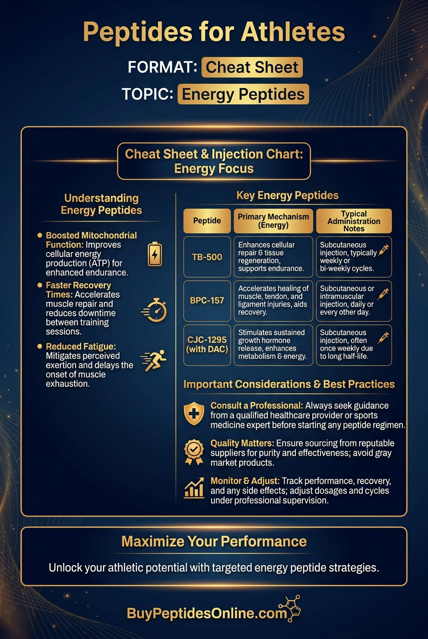 Peptides for Athletes — Cheat Sheet | Energy Peptides