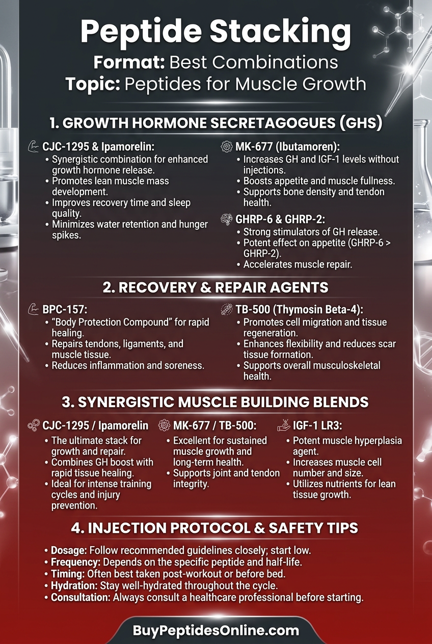 Peptide Stacking — Best Combinations | Peptides for Muscle Growt