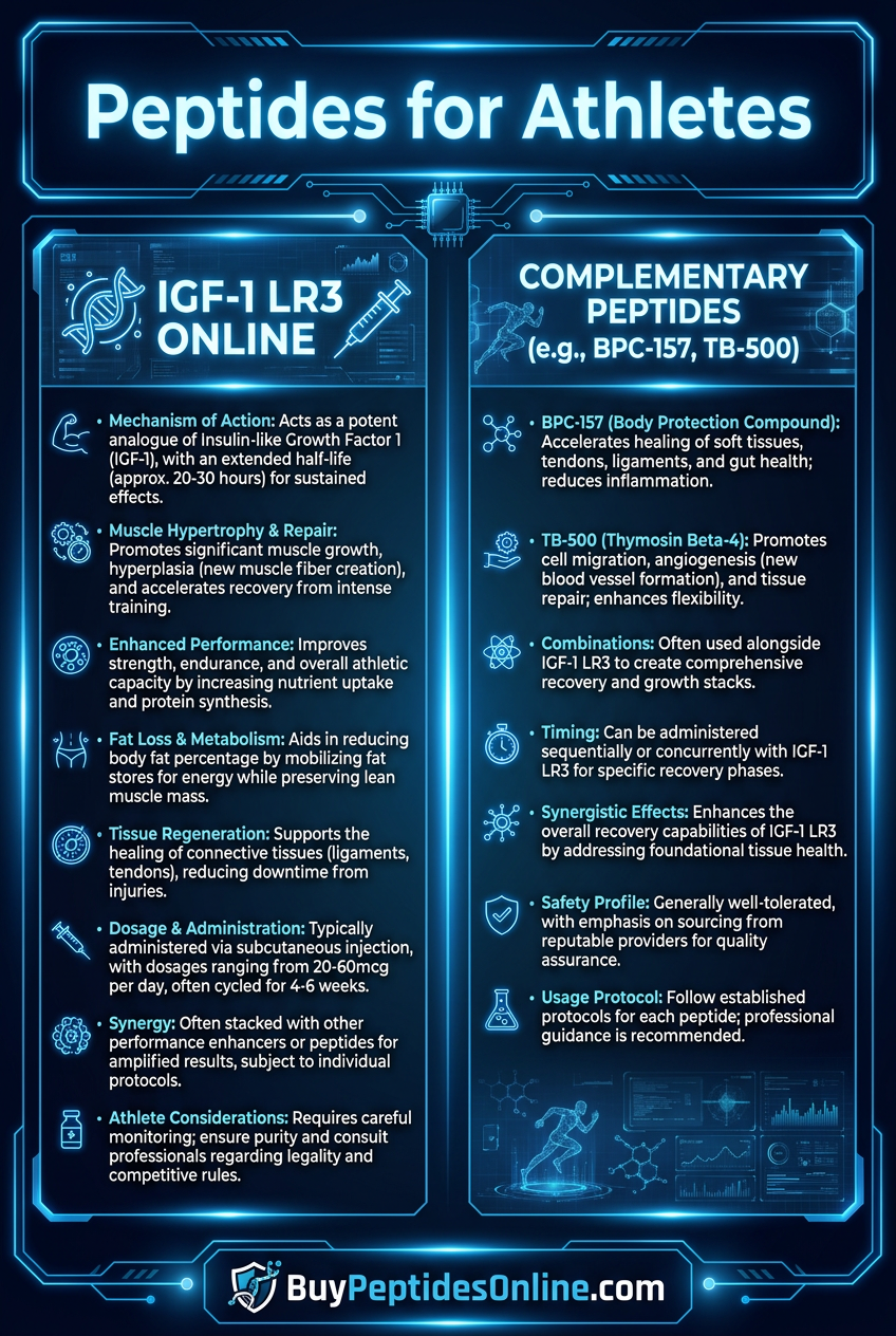 Peptides for Athletes — Comparison | IGF-1 LR3 Online