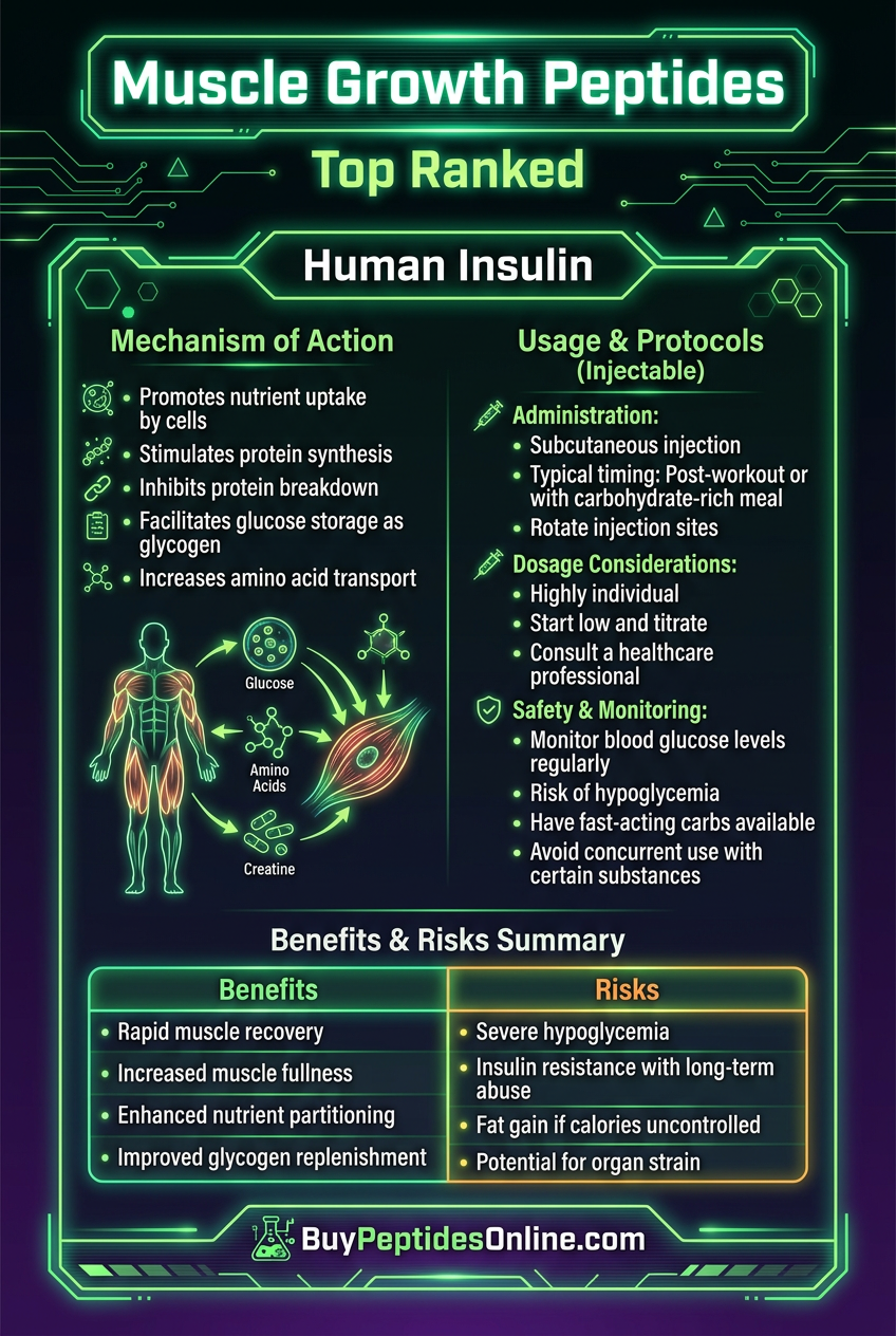Muscle Growth Peptides — Top Ranked | Human Insulin