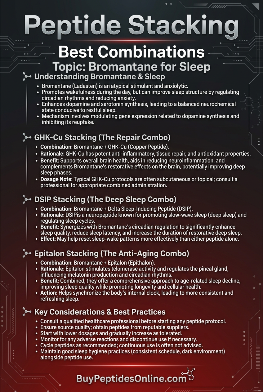 Peptide Stacking — Best Combinations | Bromantane for Sleep