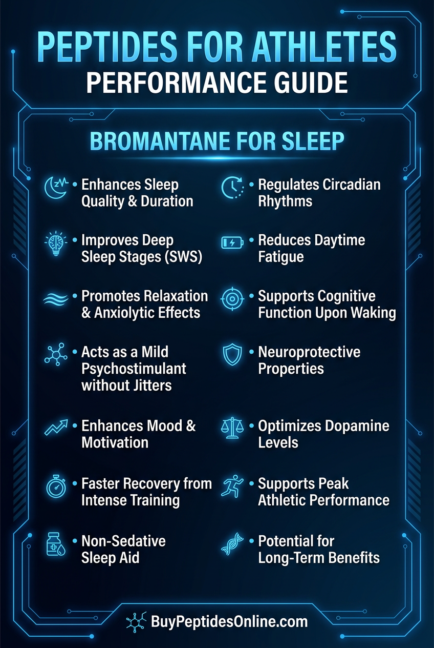 Peptides for Athletes — Performance Guide | Bromantane for Sleep