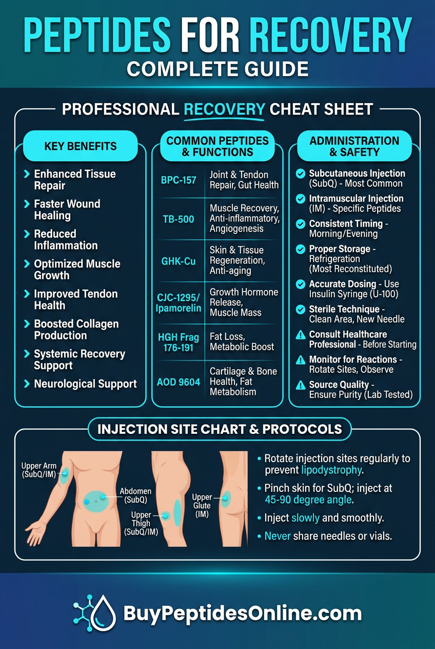 Peptides for Recovery — Complete Guide | Recovery Peptides