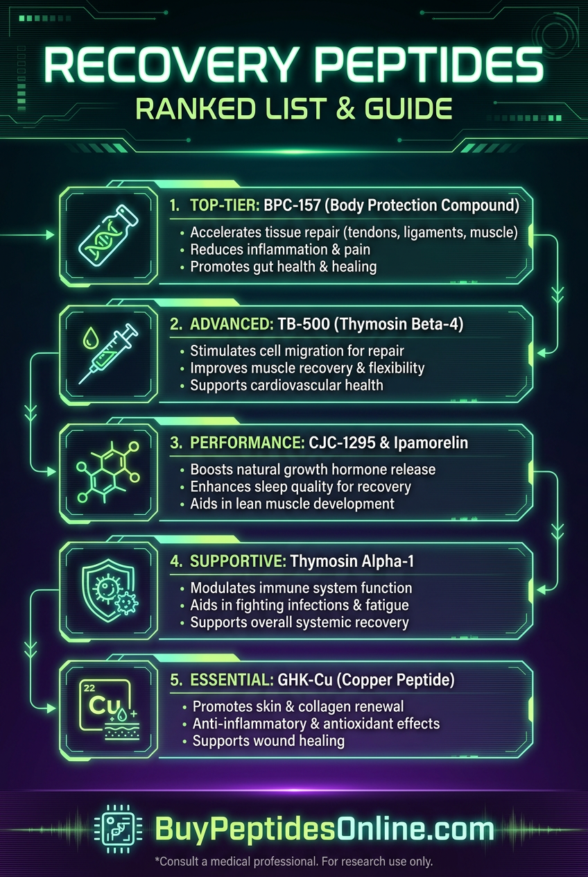 Recovery Peptides — Ranked