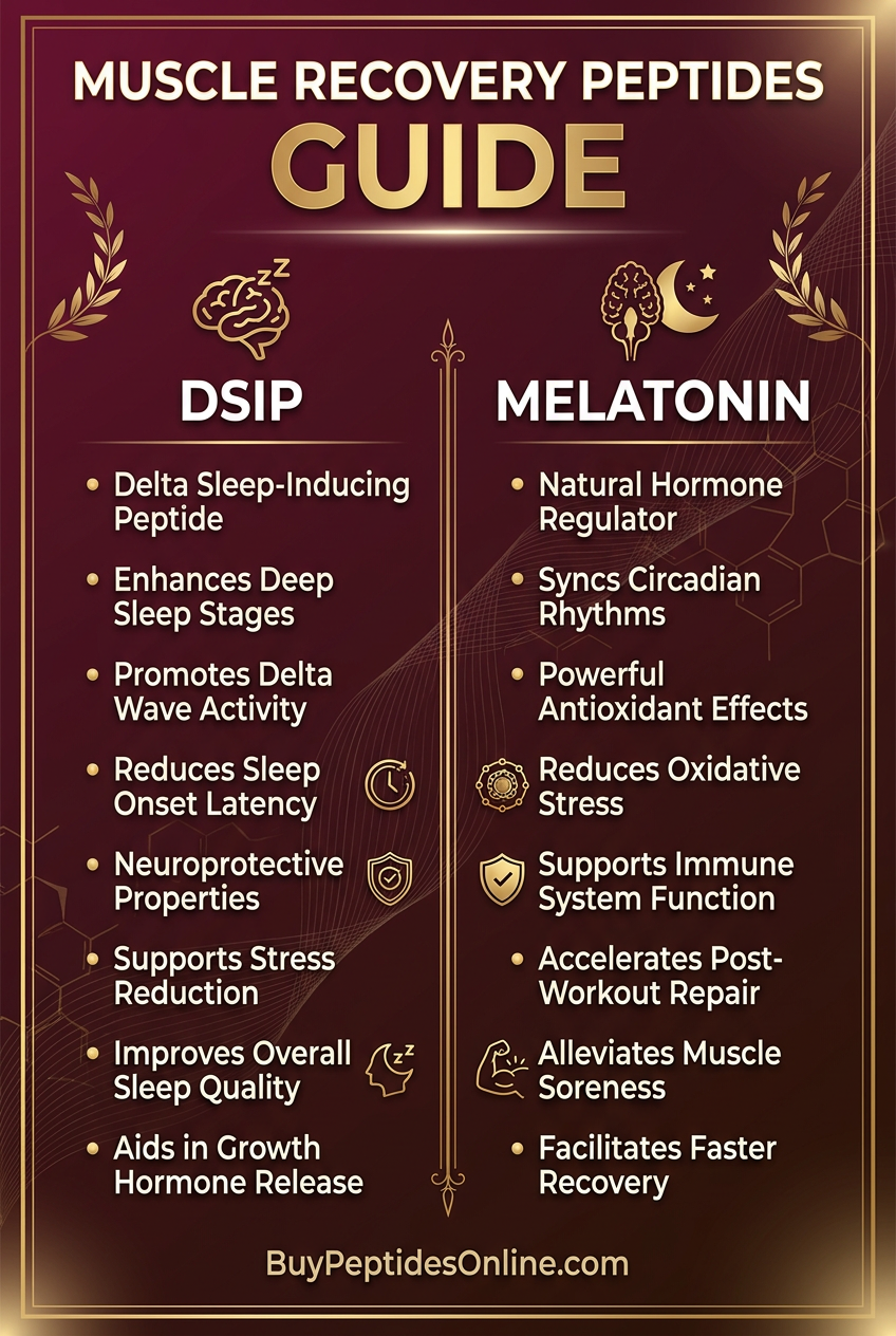 Muscle Recovery Peptides — Guide | DSIP vs Melatonin